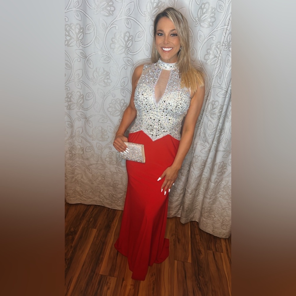 Milano Formals Christmas charity holiday dress size 8